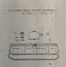 40-3094609 or 285213-00 Valve cover gasket, Hercules Diesel and Gas 6 cylinder 3400 series and the D298 series engine