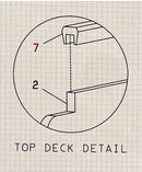 10331 Channel Rubber used on the RD 150 Read Screen-All, top screen. Superseded part number was 1173