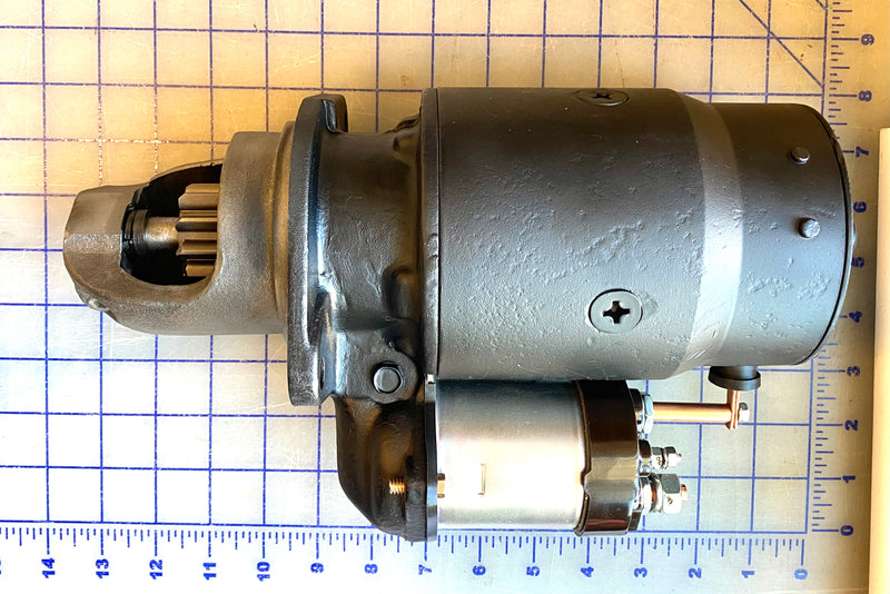 40-2500430 Starter, 12volt clockwise, 10 tooth Hercules assembly. Used on the 2300 and 3400 series engines. There is a $200 dollar core charge built into the price of this starter. Your cost will be $785.30 after the return.