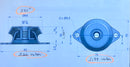757-14560 Flex mounting, used on all Lister Petter LPW and LPA series engine to support the flywheel end of the engine.