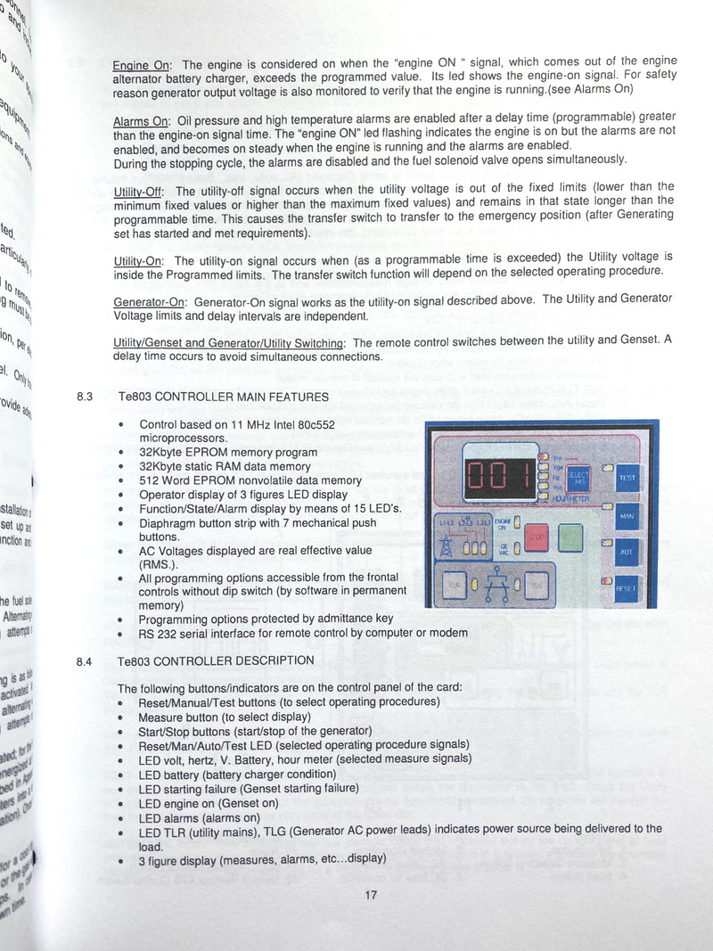 061202 Operation, Technical and Parts manual for the Elliott and Genmac Generators Models MPSG/HSG 12, 12, 19 and MPSD/HSD 17 and 21 diesel units