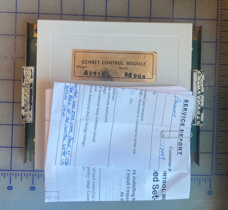 72190-716/B Genset Control Module, Used in the PSS35000-34/B Winco gaseous generator. There is a $200 dollar core charge built into the price. You will receive the $200 dollars back once your old core is returned to OPP, your cost will be $536.50.