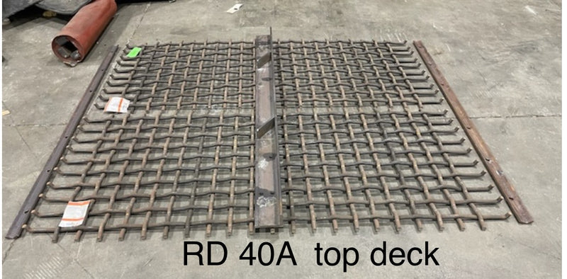 HD40ATD Side clamps, center hold down and diverter channels, used on the top deck of a RD 40A Read Screen All. This is sold as a complete kit and all necessary bolts and rubber channel is included. 2 week lead time.