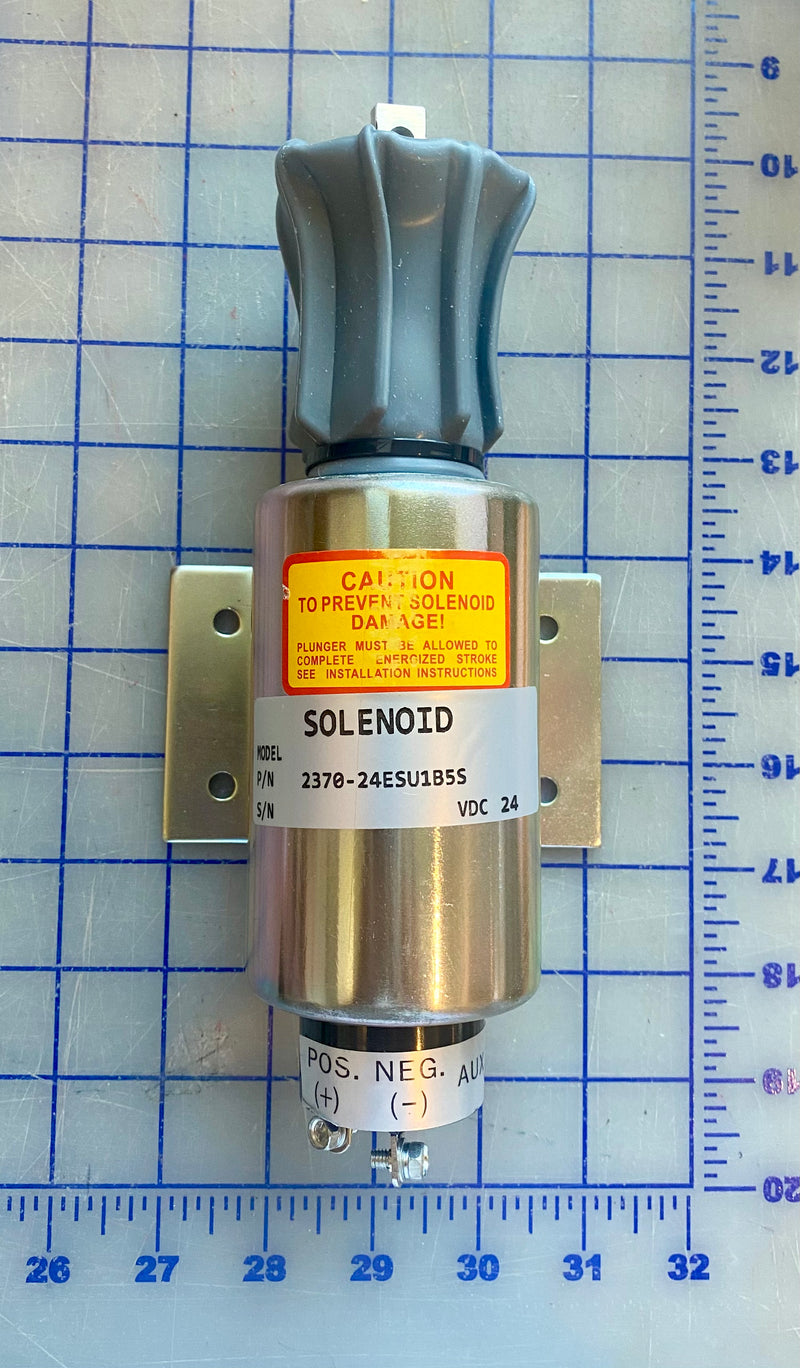 B4400-08800 Syncro-Start Run/Stop solenoid For an Elliott 780RD Generator. This Elliot Power System Generator used the Mitsubishi S12A2-PTA engine