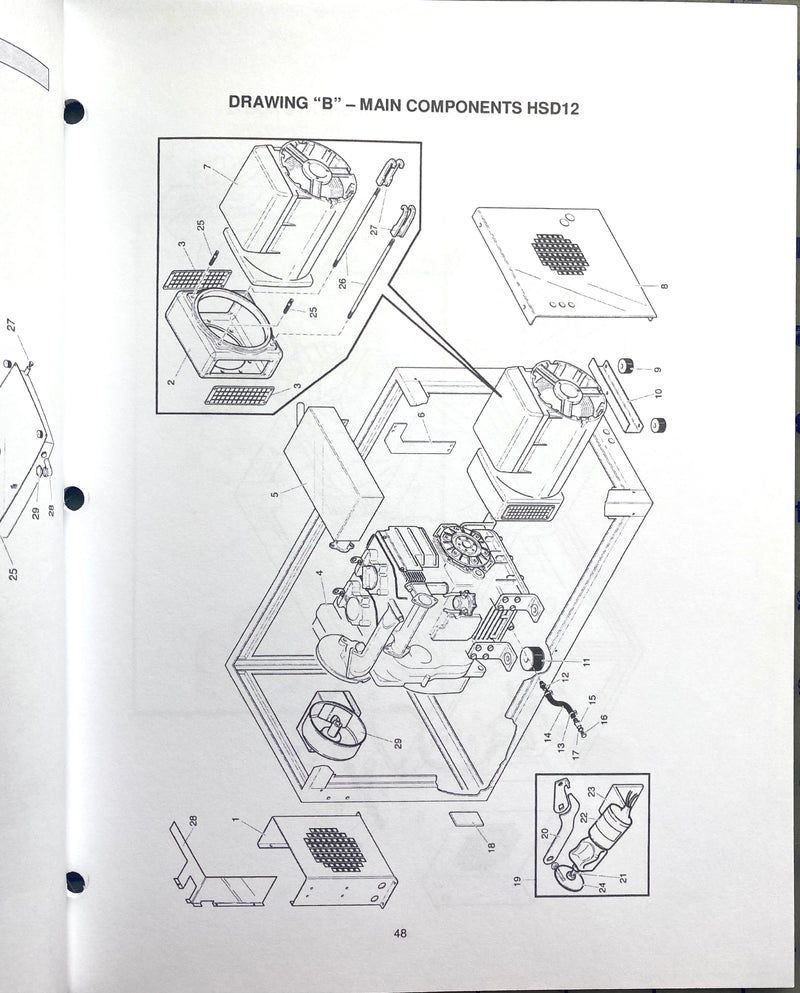 061202 Operation, Technical and Parts manual for the Elliott and Genmac Generators Models MPSG/HSG 12, 12, 19 and MPSD/HSD 17 and 21 diesel units