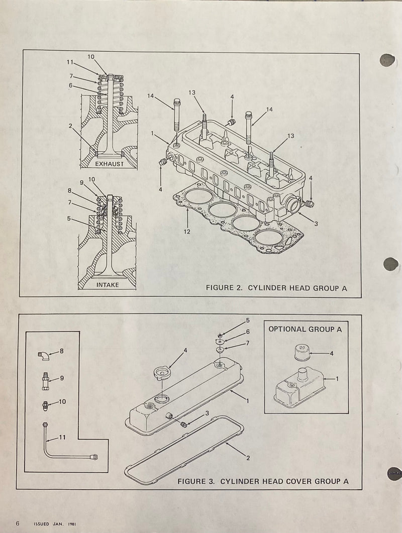 Hercules Engine Gaskets 40-2090649 Head gasket, Hercules model G1600 engine. Original part num