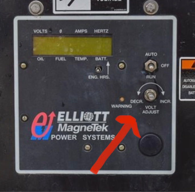 261152203 Rheostat, voltage adjustment used on the larger series Elliott generators