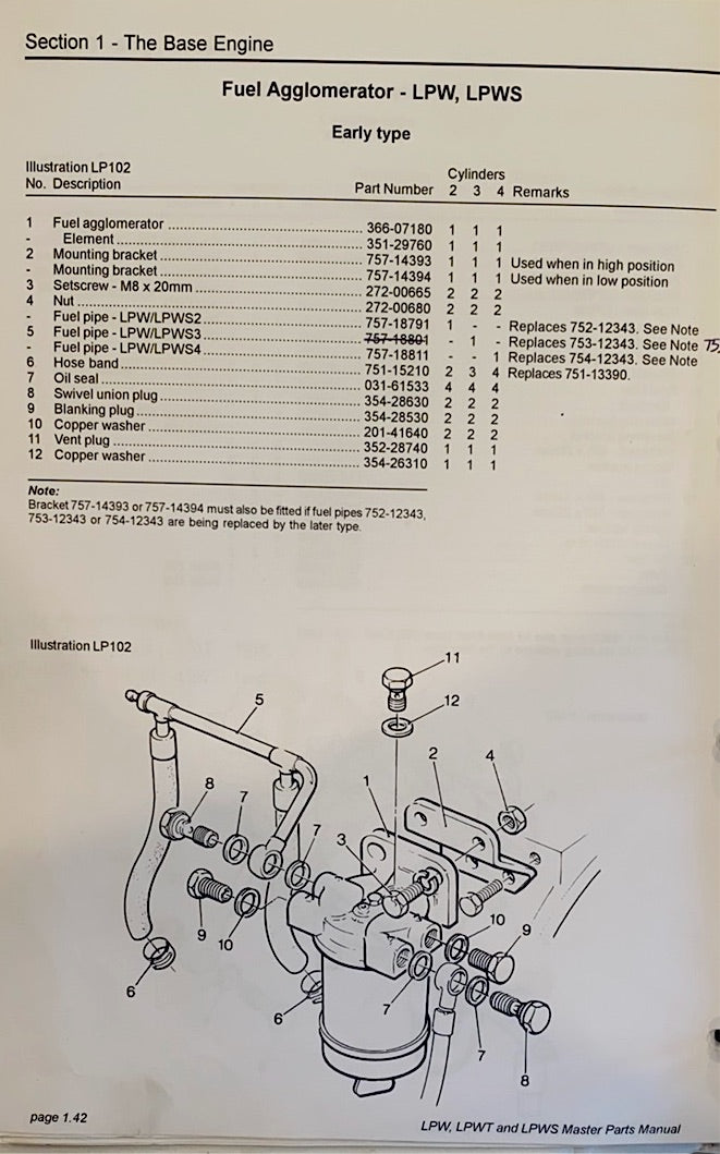 751-15210 Hose clips used on the LPW/S/T model Lister Petter engines.