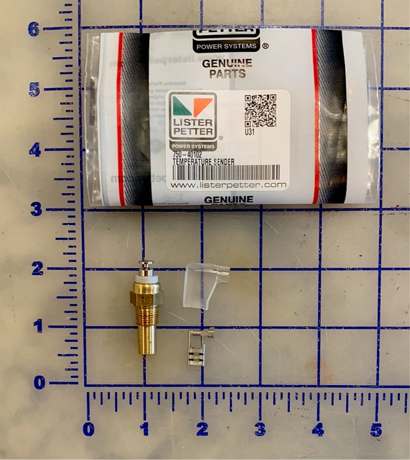 Lister Petter Temperature Sender Kit, used on the Moffett M5000 forklift 750-40102