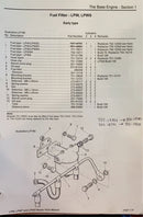 753-19970 Fuel pipe assembly used on the Lister Petter model LPA3, LPW3, LPWS3 engines