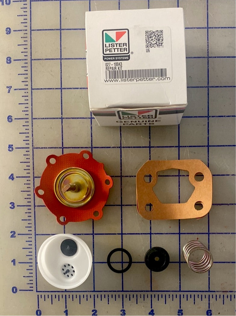 027-10043 Fuel lift pump repair kit, used on pump 374170, 201-46296 and 201-46298