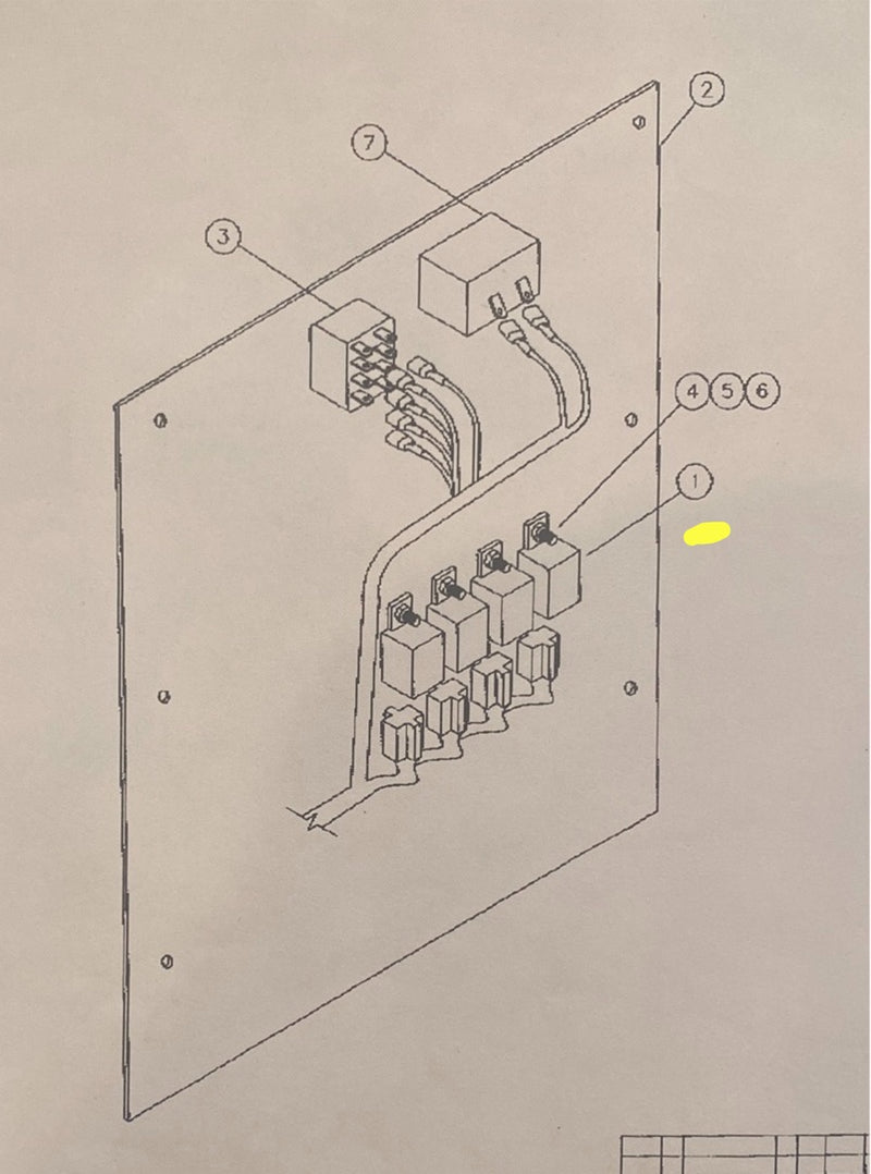 000-04472 Relay, Commonly used within the controller circuits